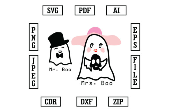 Mr. and Mrs. Boo Halloween Quote SVG Cut Review