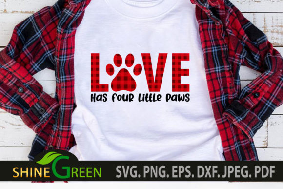Valentine Love Buffalo Plaid Dog Cat Paw Review